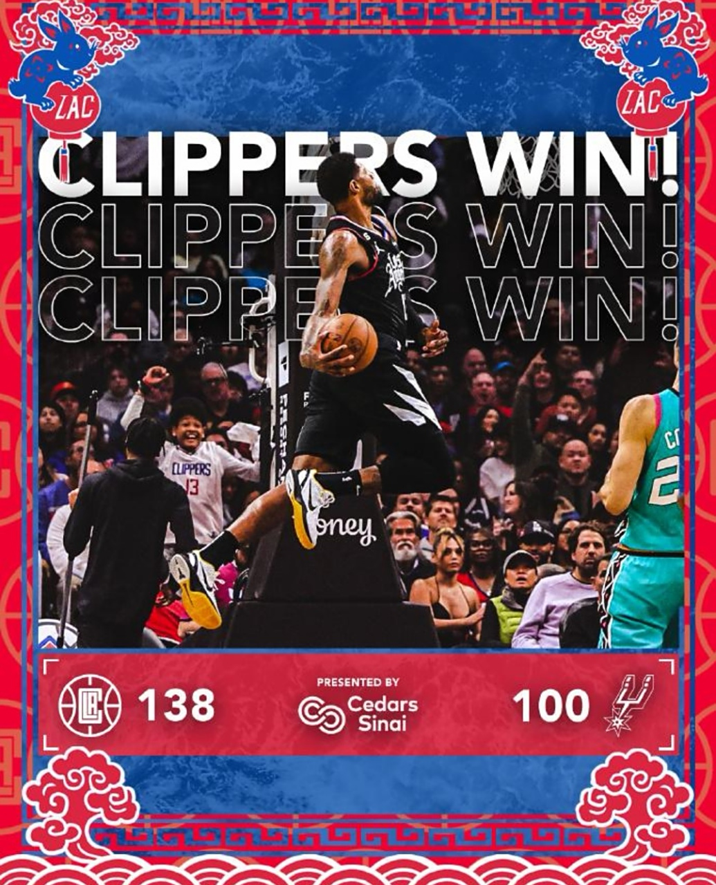 爱游戏体育地址-快船击败马刺，延续七连胜